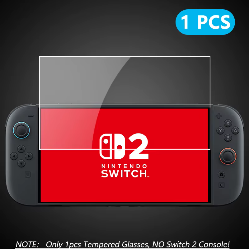 Protecteur d'écran en verre trempé HD NS2 pour Switch 2, protecteur d'écran Transparent anti-rayures