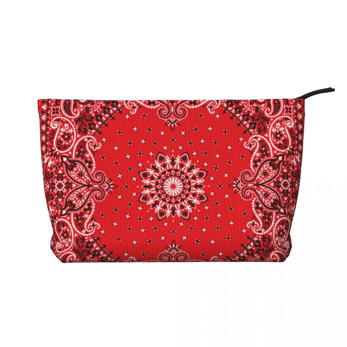 Trousse de Toilette Personnalisée de Style Bohème Ethnique pour Femme, Bandana Paisley, Trousse de M