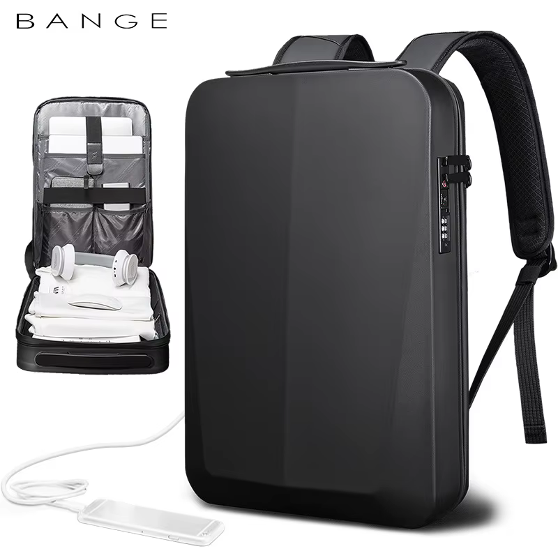 Bange 15.6 pouces sacoche pour ordinateur portable hommes élégant étanche hommes Usb antivol ordinat