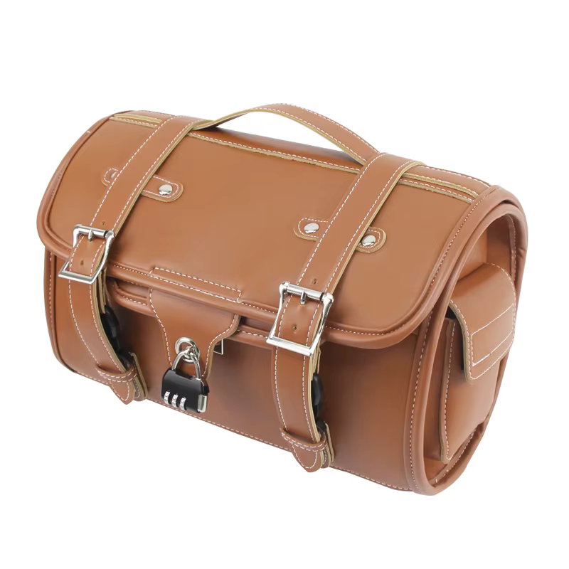 Sac d'extrémité arrière de Moto, sac rétro pour cyclomoteurs, Style rétro, sac étanche en cuir pour