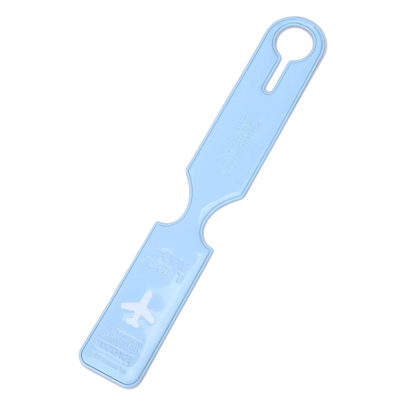 Étiquette de bagage mignonne avec adresse d'identification, nom de bagage, avion, PVC, accessoires