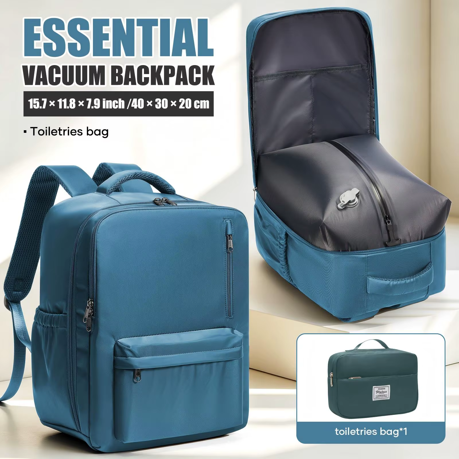 Sac à dos 40x30x20 pour avion, sac de voyage sous vide, sac à dos pour ordinateur portable, sac de t