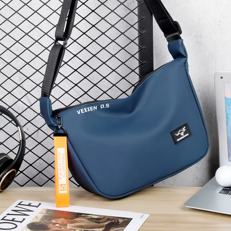 Sac à bandoulière en cuir PU imperméable pour hommes, sacs de messager décontractés, marque de luxe,