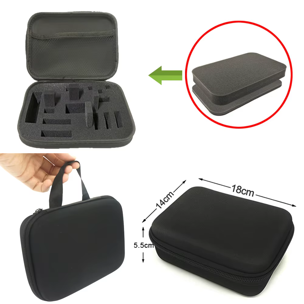 Sac de rangement en mousse pour bricolage, boîte de voyage personnalisée à fermeture éclair, étui po
