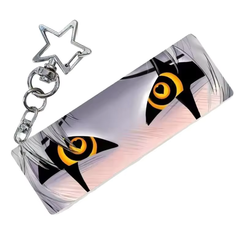 Game The Freak Circus Accessoire Lumineux en Acrylique en forme de Bande Oculaire, Porte-clés, Pende