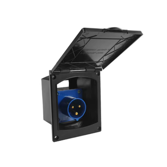 Prise électrique externe 220V-250V 16A pour camping-car avec couvercle, prise étanche pour caravane,