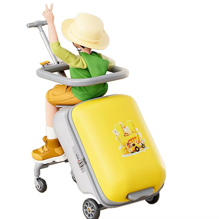 Valise multifonctionnelle pour enfants, valise de voyage à roulettes pour enfants, valise cabine mig