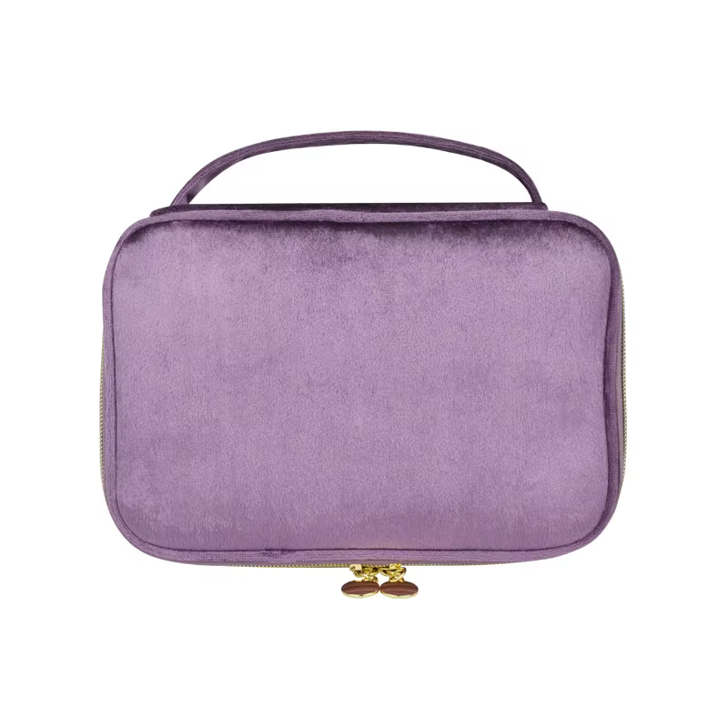 Nouvelle Trousse de Maquillage en Velours Grande Capacité, Sac de Rangement Multifonctionnel Portabl