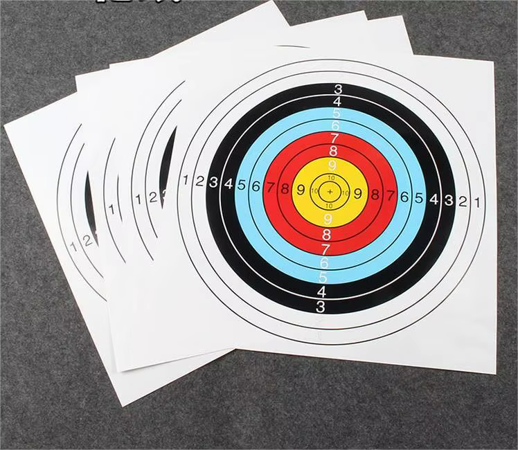 Cibles de tir à l'arc en papier, pour arc et flèches, accessoires d'entraînement pour la chasse dans