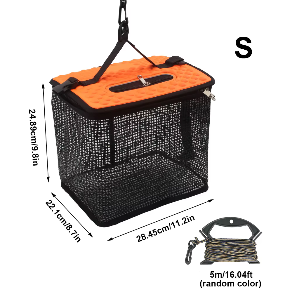 Panier à poisson flottant panier à poisson pour poisson attrapé support de pêche pliable seau méné P