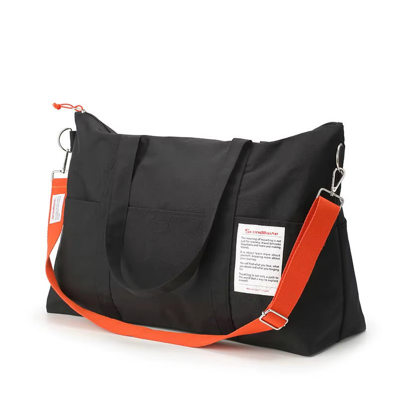 Sac polochon pour court voyage, sac de Sport portatif de grande capacité, fourre-tout en toile pliab