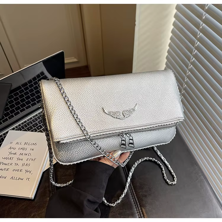 Sacs bandoulière tendance pour femmes, sacs à épaule minimalistes avec chaîne, sacs de créateur, sac