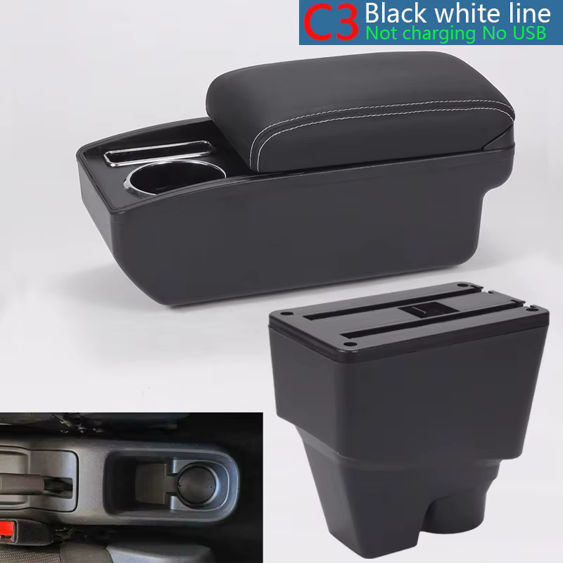 Boîte d'accoudoir pour Citroën C3, boîte de rangement pour Citroën C3 C4, pièces de rechange dédiées
