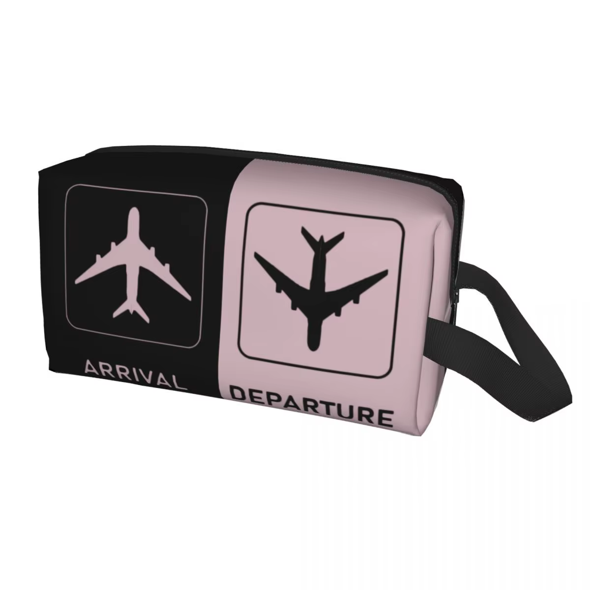 Trousse de toilette de voyage personnalisée pour les arrivées et les départs d'avion, trousse de maq