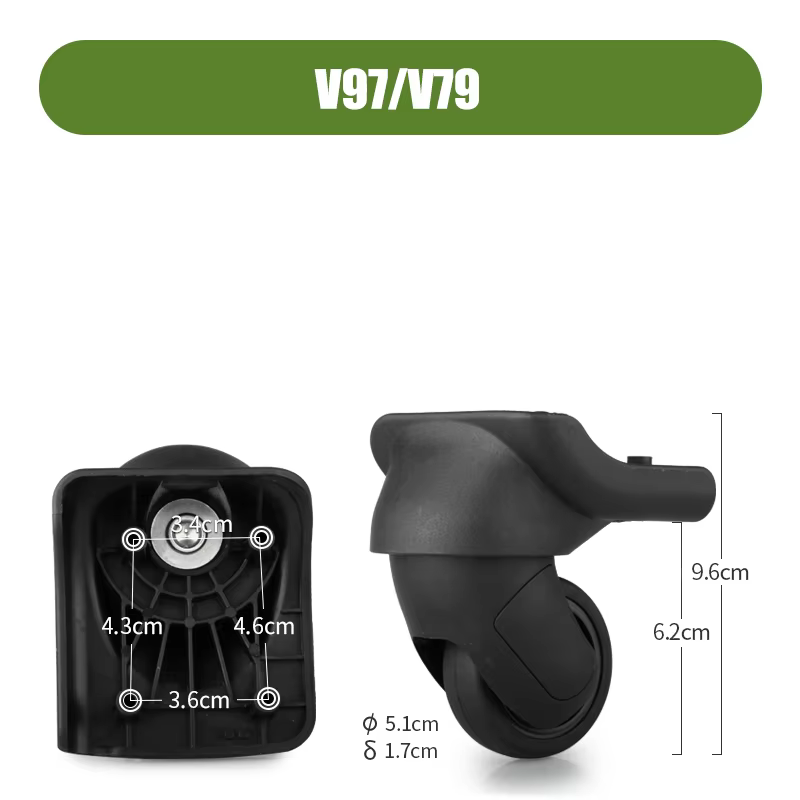 Pièces de rechange pour valise Samsontie V97/V79, roues universelles, réparation d'accessoires de ba