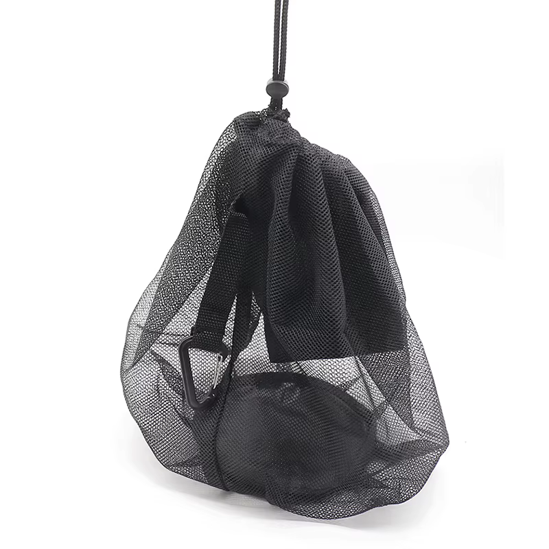 Sac à bandoulière en maille réglable, sac à dos portable pour le rangement du football, sacs de rang