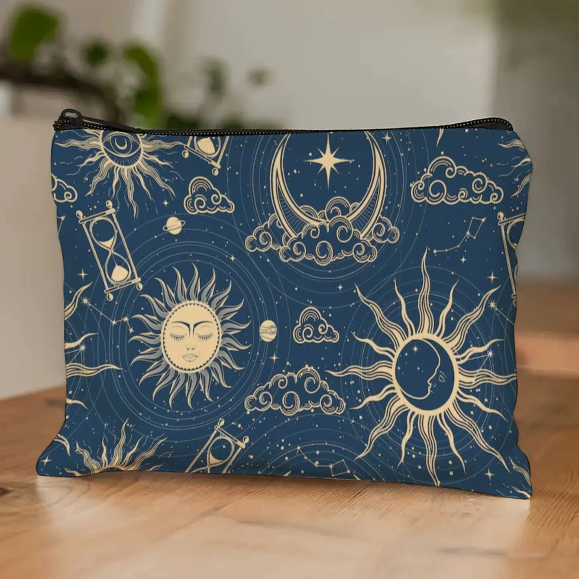 Sac à cosmétiques magique soleil-lune-étoile ambiance mystique exotique cadeau idéal pour les amateu