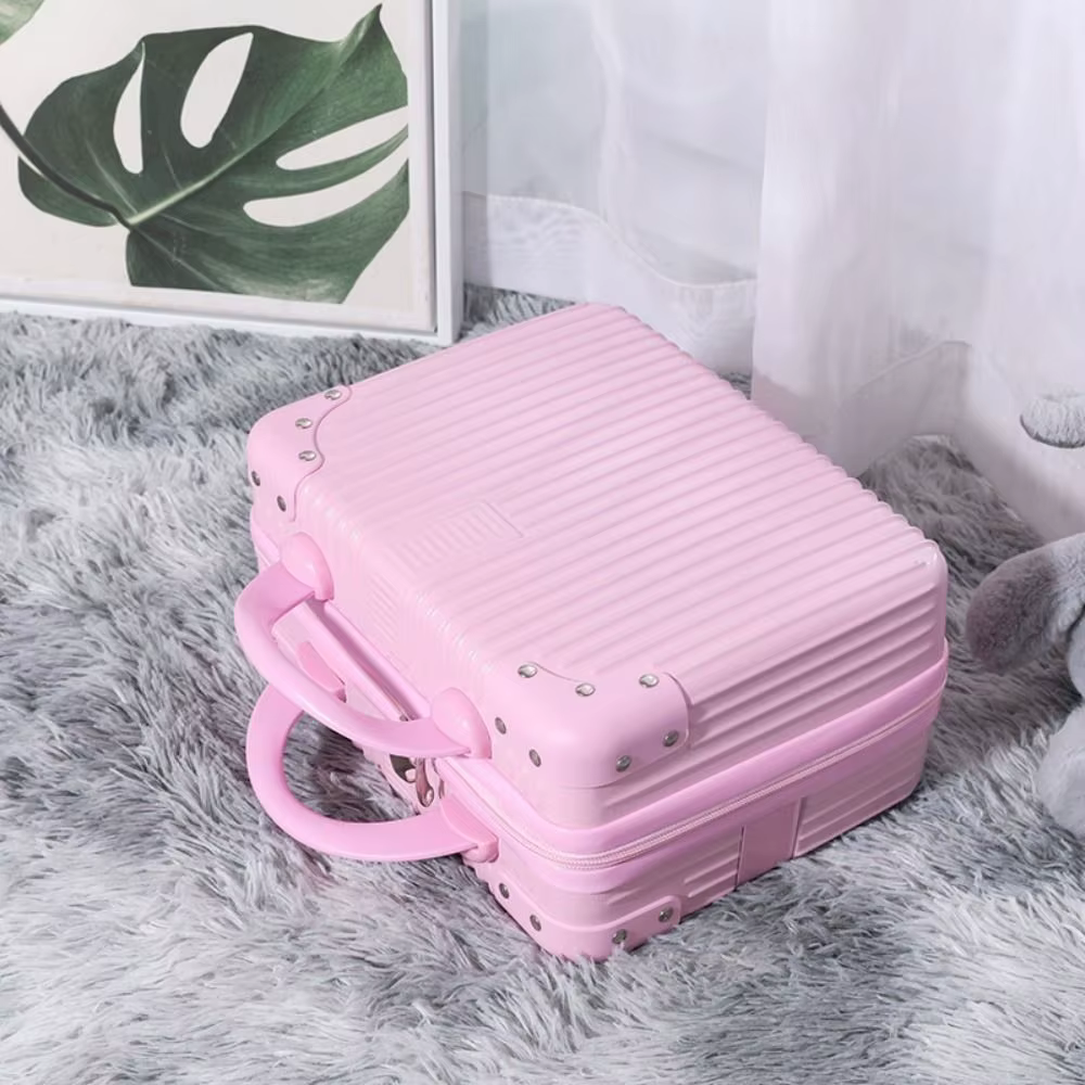 Valise de voyage 14 pouces, trousse de toilette, organiseur de bagages, valise de cabine pour femmes