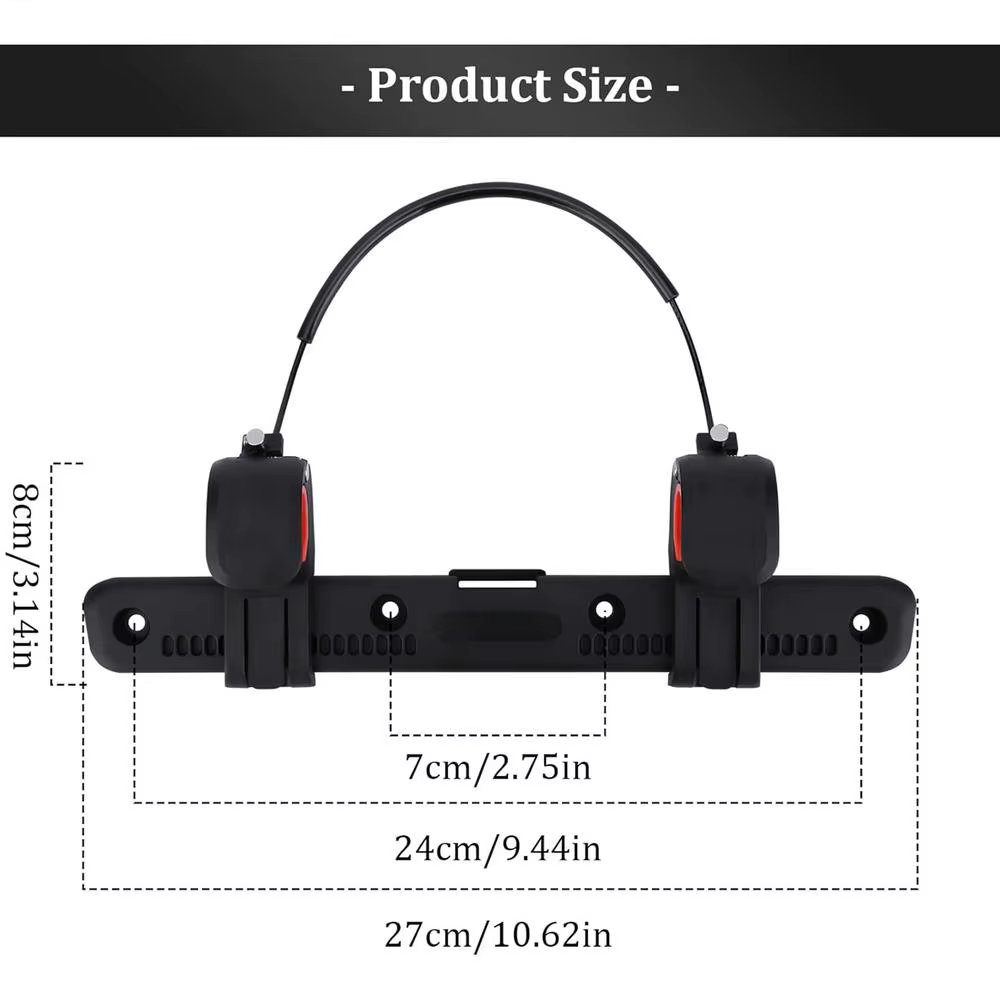 Clip de fixation réglable pour sac de vélo, pour porte-bagages de moto et de vélo, accessoires de po