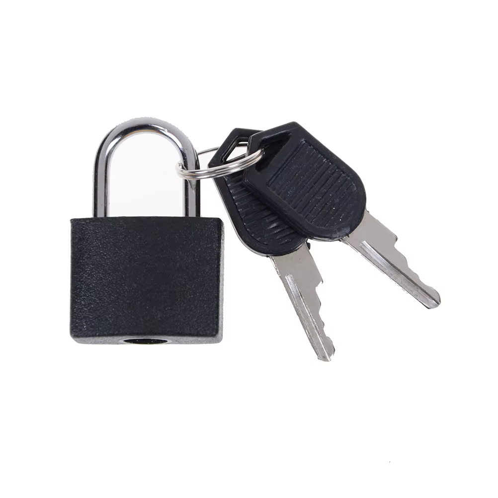 Mini cadenas de bain en acier, petite valise de voyage, serrure antivol avec 2 prédire, 6 couleurs, 
