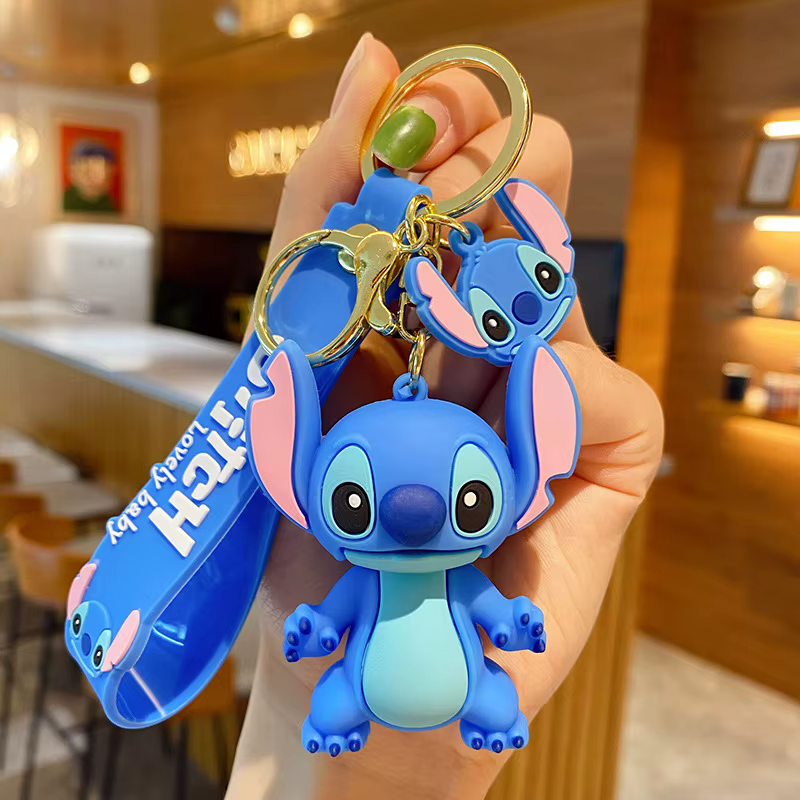Porte-clés Lilo & Stitch Anime, Pendentif Mignon de Dessin Animé, Décoration de Clé, Jouet pour Enfa