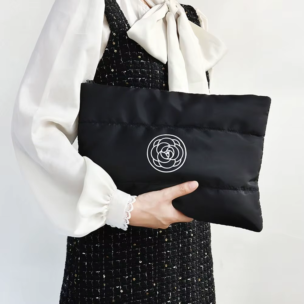 Trousse de maquillage Portable, nouvelle mode, sac de rangement de cosmétiques à fleurs en coton mat