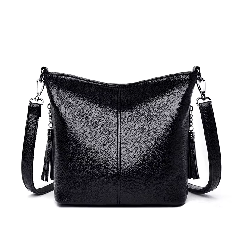 Sacs à bandoulière en cuir souple pour femmes, nouveaux sacs à main de luxe décontractés, sac à band