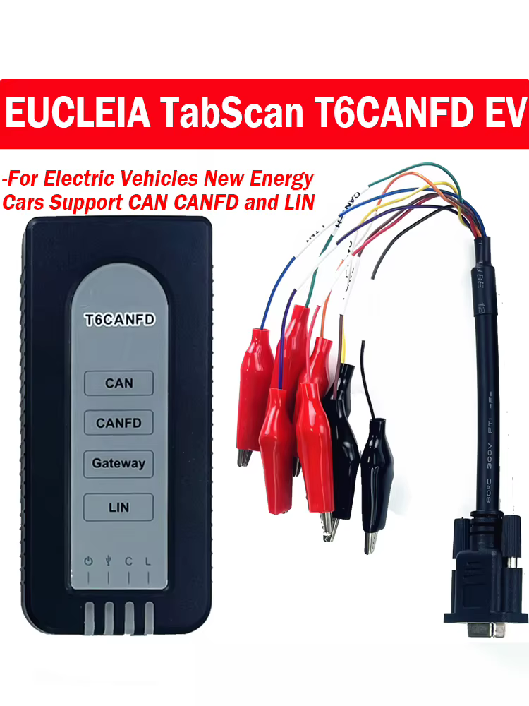 Outil de diagnostic EUCLEIA TabScan T6CANFD EV pour véhicules électriques Support de voitures à éner