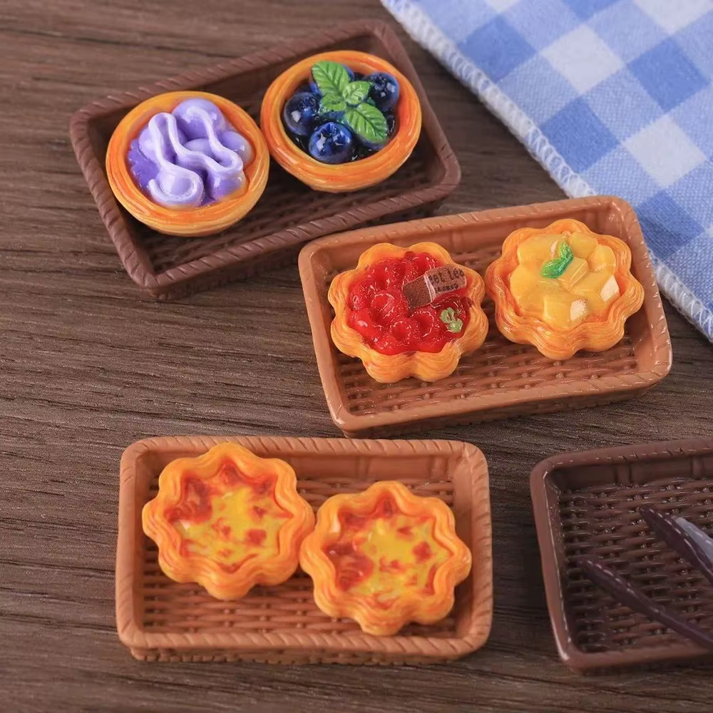 10 figurines miniatures de desserts, accessoires pour maison de poupée et restaurant