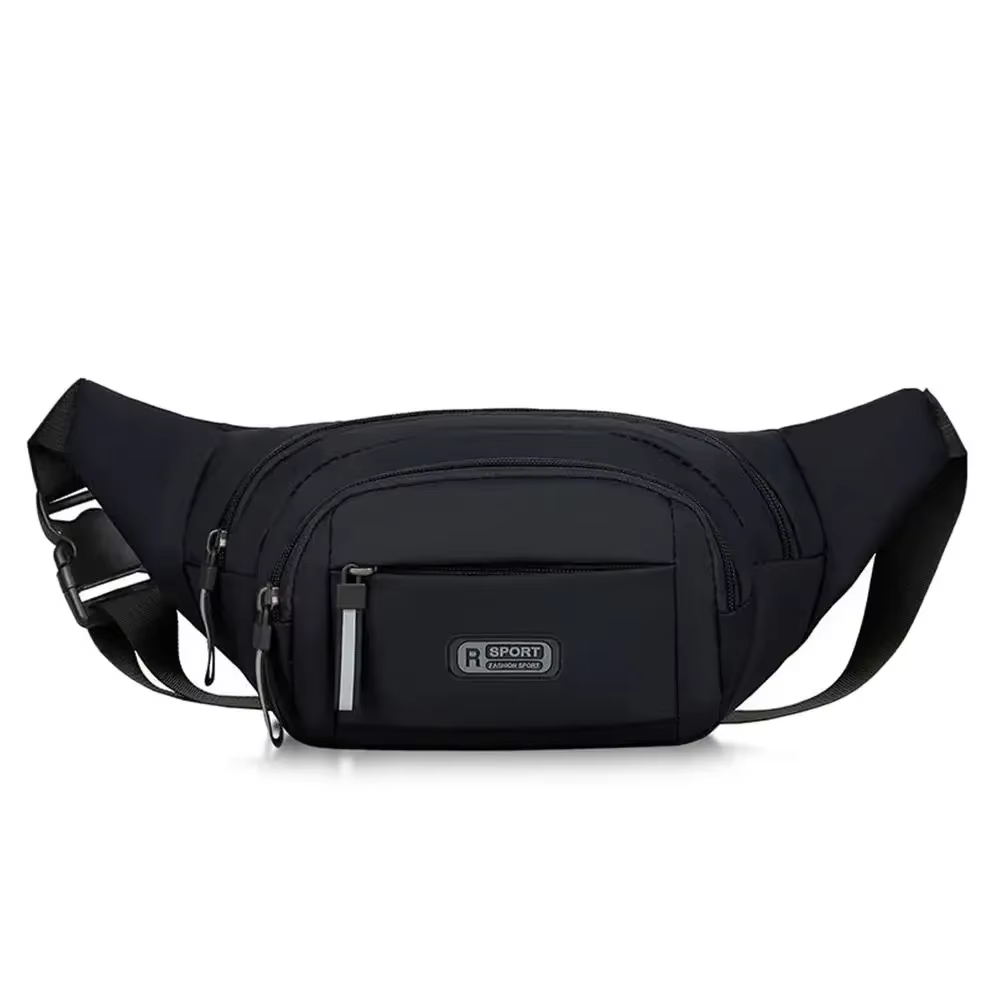 Sac de taille grande capacité pour hommes, sac de poitrine antivol en Nylon décontracté, voyage en p
