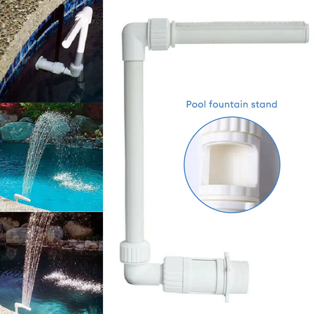 Kit de Fontaine Cascade pour Piscine, Arroseurs en PVC, Accessoires de Jeux d'Eau pour Piscines