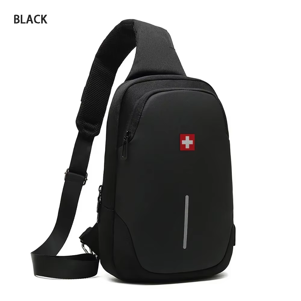 SWISS nouveau sac de poitrine décontracté pour hommes sport sac à bandoulière étanche sac à bandouli