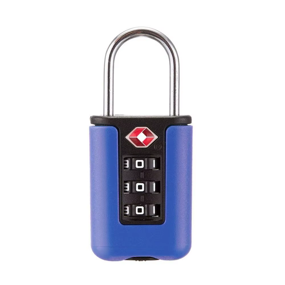 Cadenas à combinaison TSA à 3 chiffres, antivol, pour valise et bagages, avec câble métallique, serr