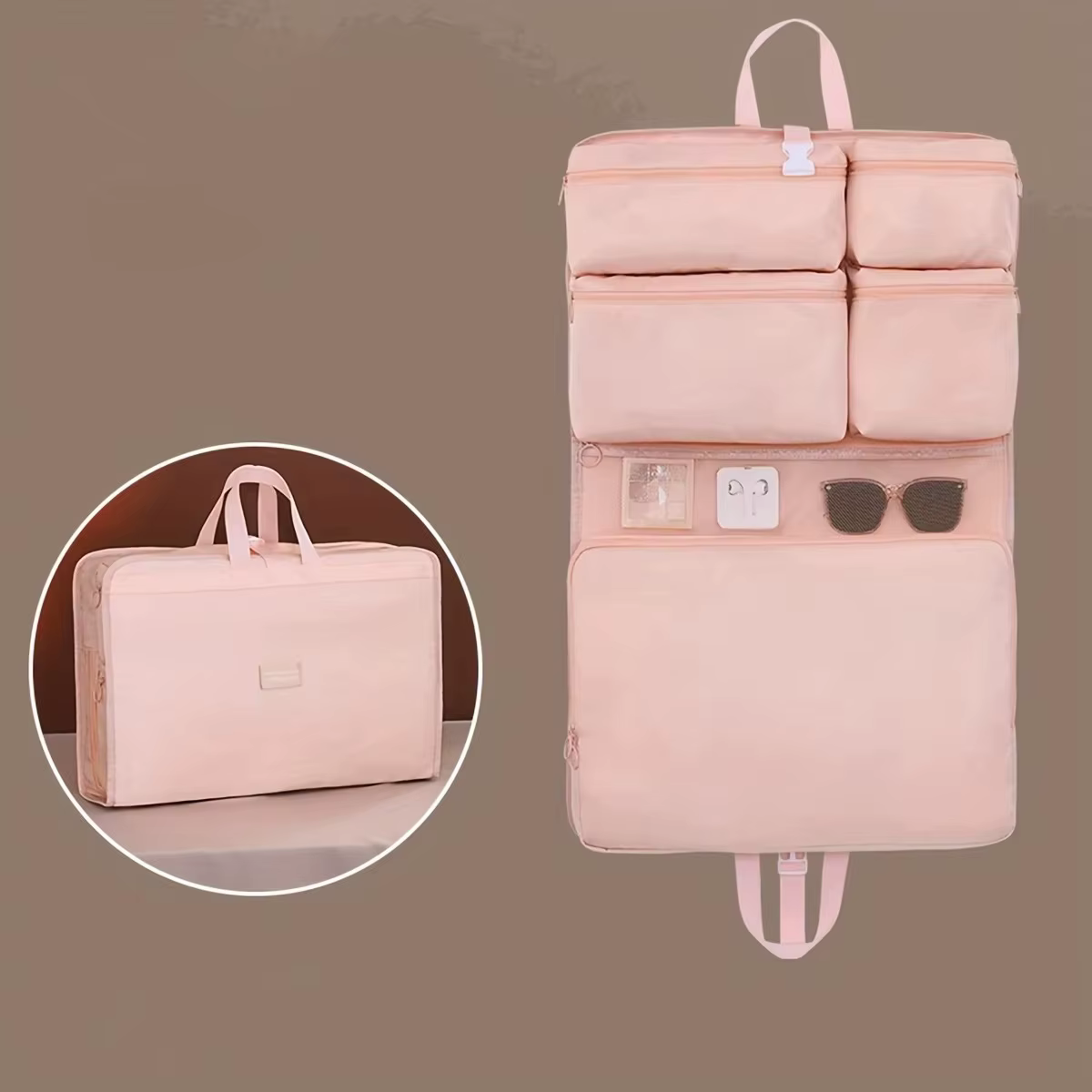 Sac de Voyage Essentiel Multi-Compartiments – Organisateur de Valise Suspendu pour Sous-vêtements et