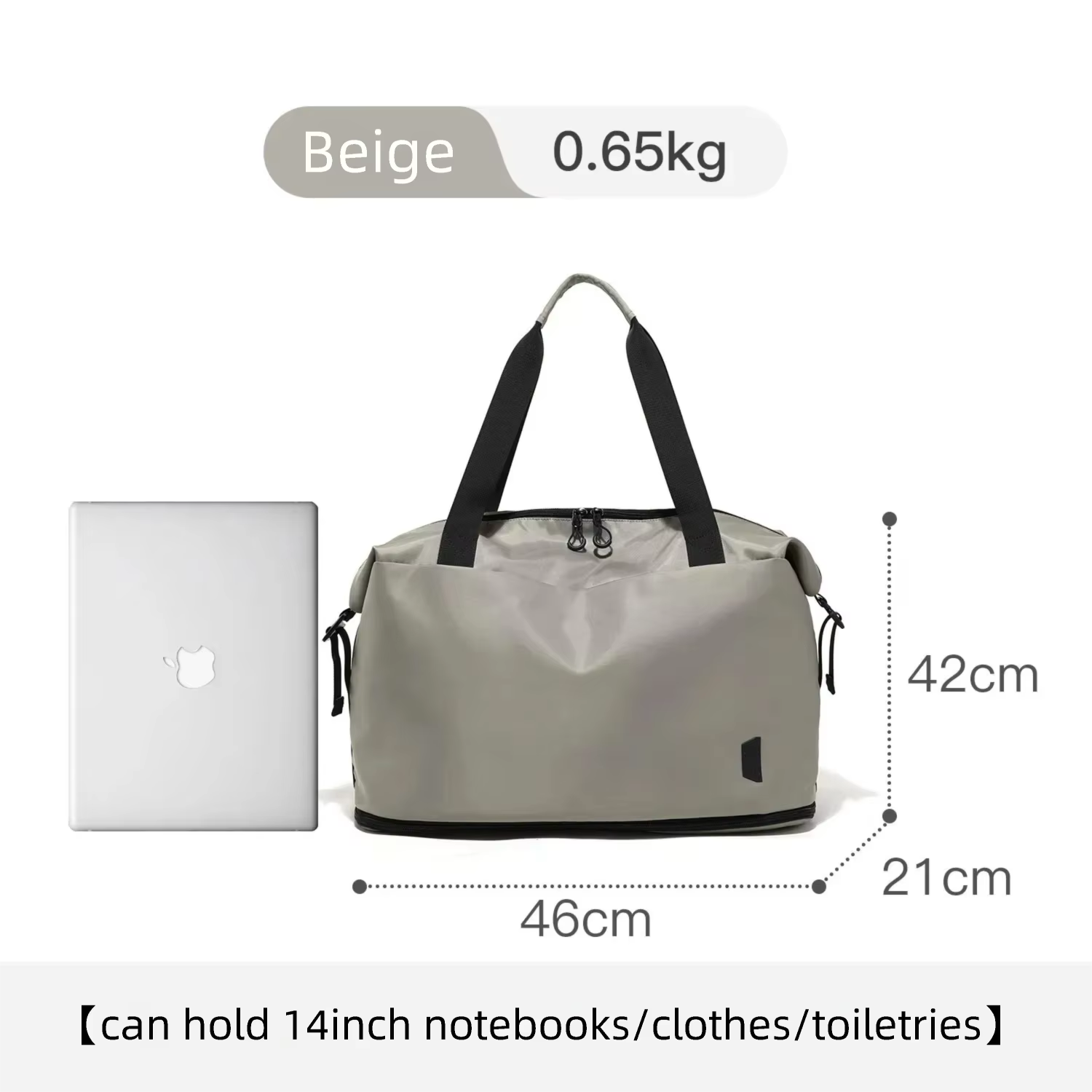 Sac de voyage grand format EPOL, léger, pour les déplacements professionnels sur de courtes distance