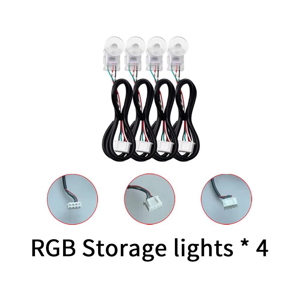 Bande lumineuse LED RVB à 4 fils, accessoires d'éclairage ambiant, lumière de porte, lumière de stoc