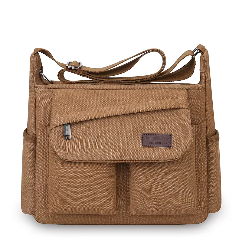 Sac bandoulière pour homme, design multi-poches - Sac à bandoulière grande capacité - Essentiels pou