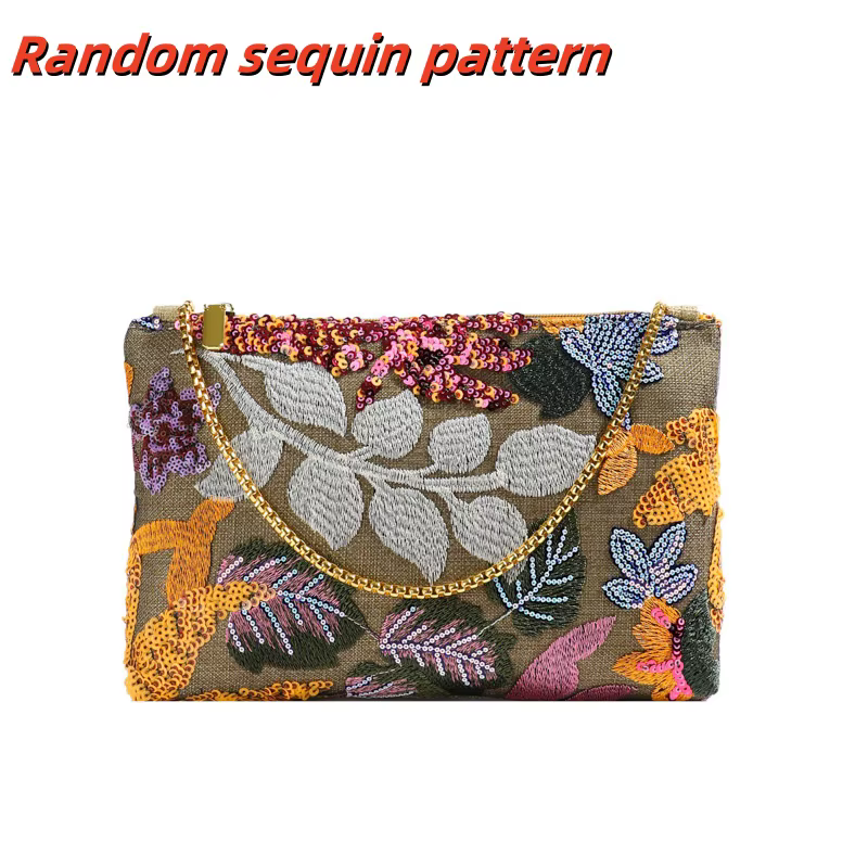 Style ethnique concepteur nouvelle pochette à paillettes pour femmes sac de soirée sac à bandoulière