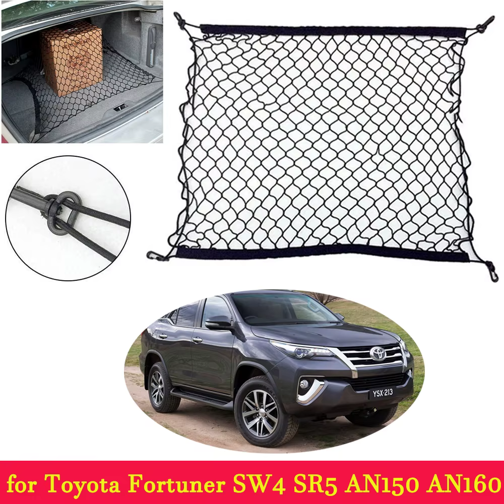 Coffre de voiture pour Toyota Fortuner SW4 SR5 AN150, organiseur de stockage de bagages, porte-filet