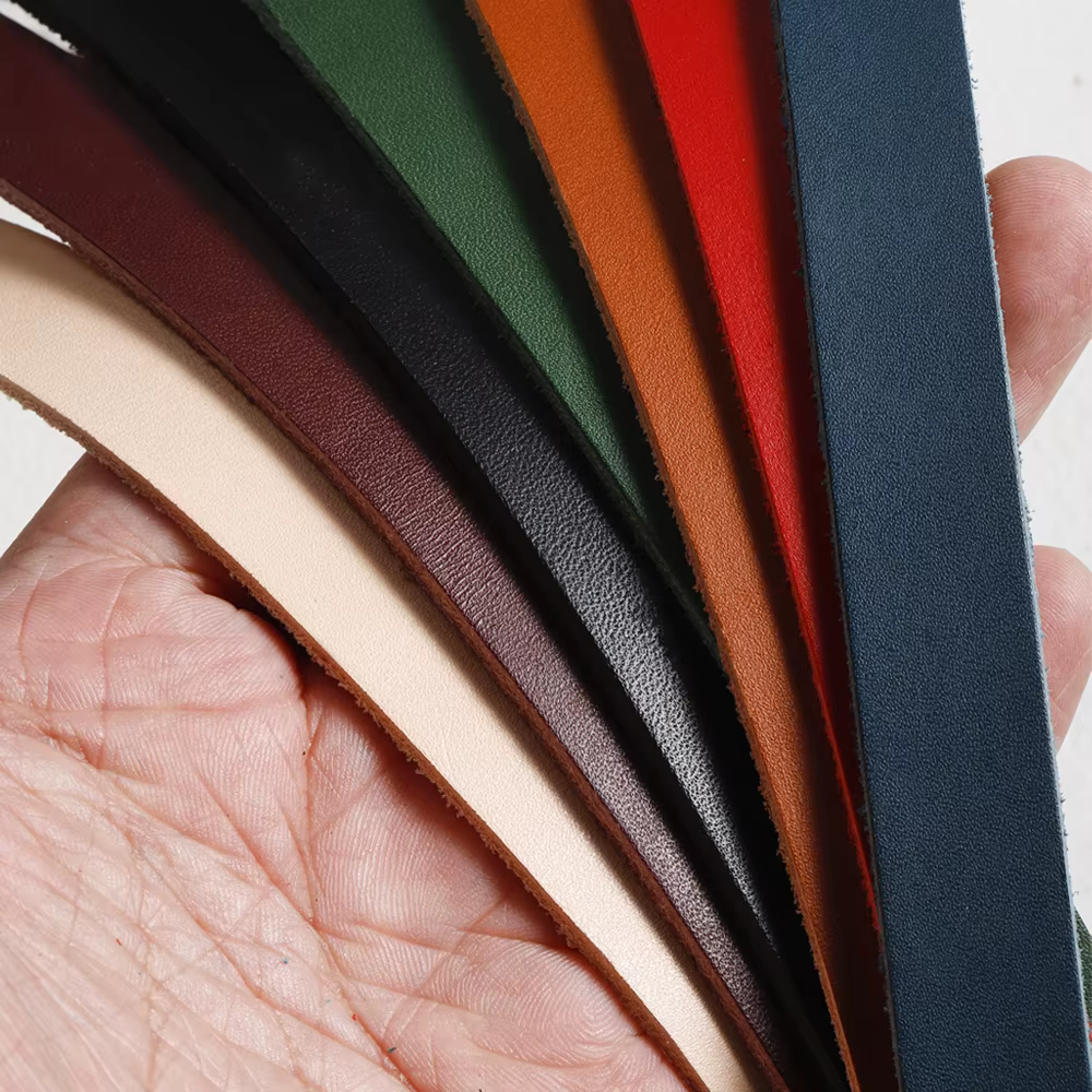 Bandes en cuir véritable pour sangle, ceintures et sacs de bricolage, cuir Tan végétal de qualité su