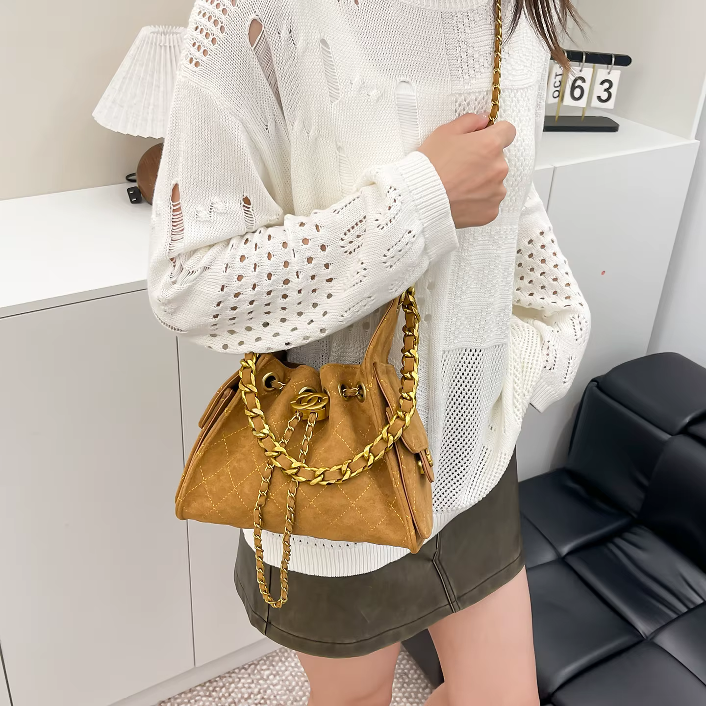 Sac à dos minimaliste Unique haut de gamme en cuir Vintage pour les loisirs et le travail élégant gr