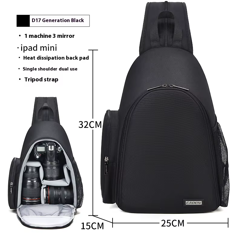 Sac à dos pour appareil photo reflex numérique CADeN pour Nikon, Sony, Canon, équipement photographi