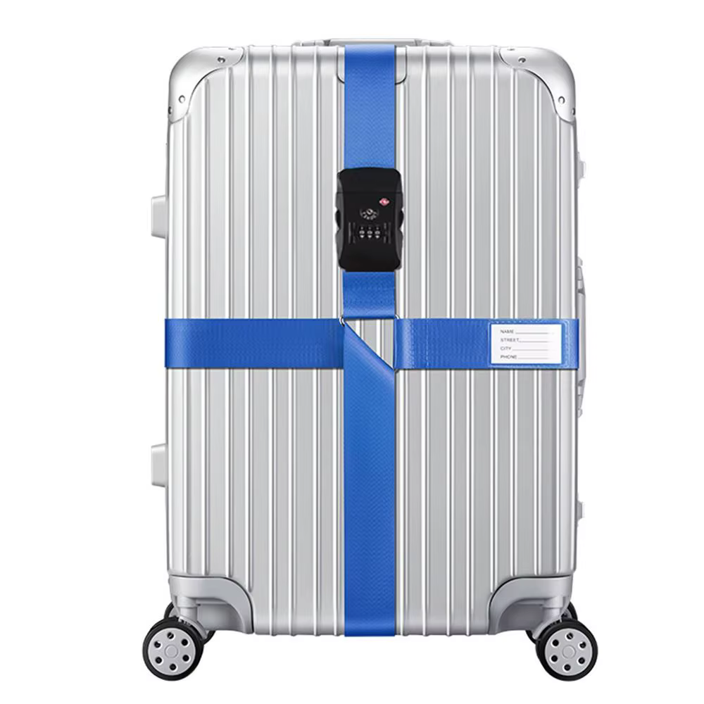 TSA mot de passe douane serrure bagages ceinture croisée réglable valise de voyage bande bagages val