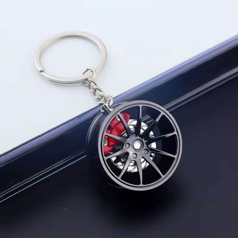 F1 moyeu de roue porte-clés pendentif voiture porte-clés 3D alliage modèle pneu voiture porte-clés c