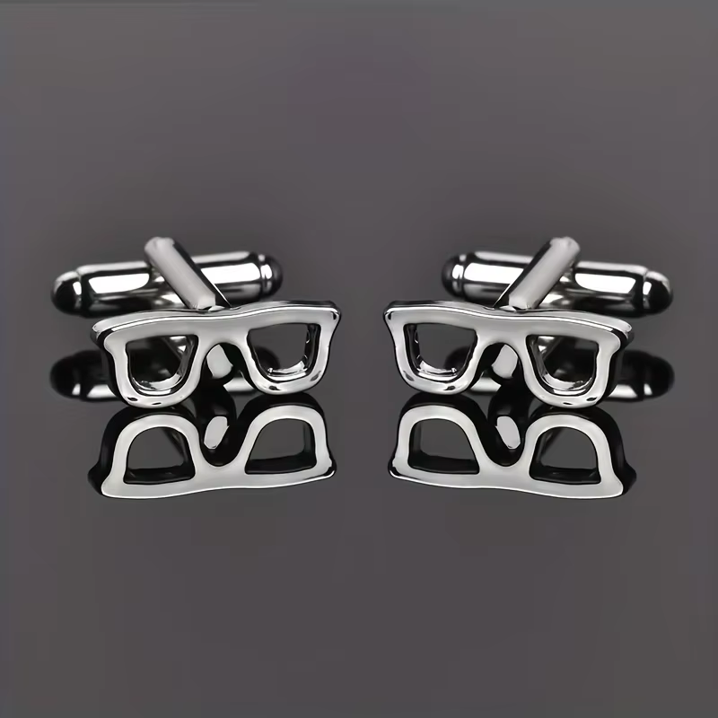 Lèvent de manchette de lunettes créatifs pour hommes, bouton de monture de lunettes, bijoux de mode,