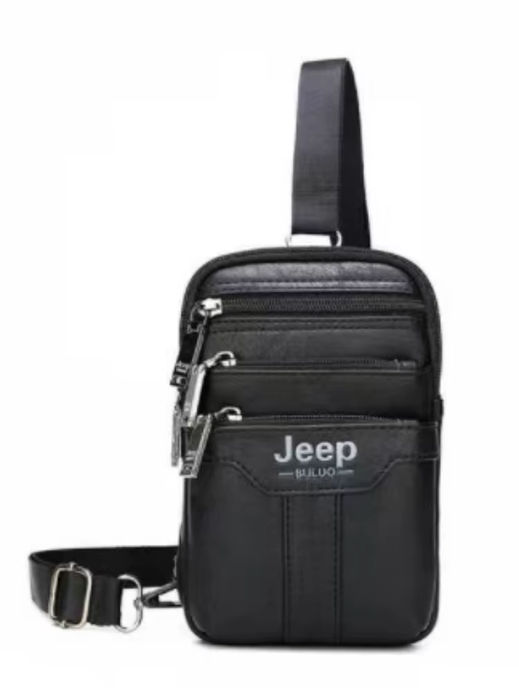 JEEP BULUO - Sac banane multifonctionnel pour homme, petit sac de poitrine ou de jambe, nouvelle ten