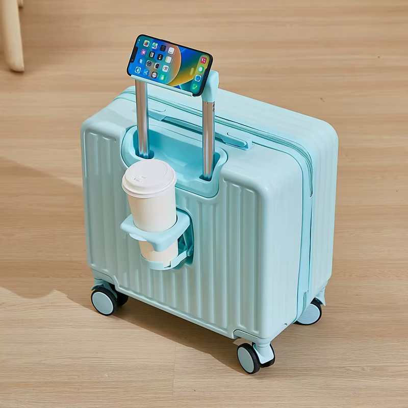 Bagage de 18 pouces, petit bagage à la mode, boîtier de chariot de voyage léger avec serrure à combi