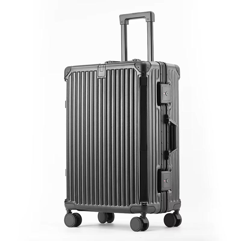 SUSHIMU-Valise de voyage pour hommes et femmes, bagage à main, cadre en aluminium PC, valise à roule