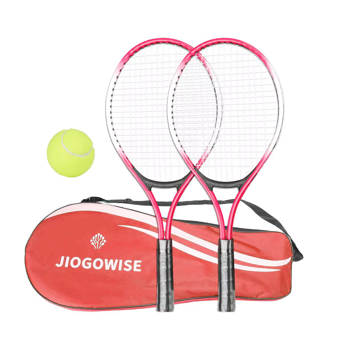 Ensemble de raquettes de tennis pour enfants, comprenant 2 raquettes et 1 balle de tennis, adapté au