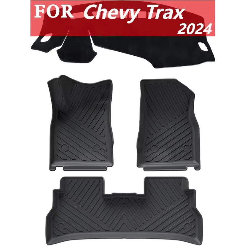 Tapis de sol et couverture de tableau de bord pour Chevy Trax 2024, doublures de sol toutes saisons 